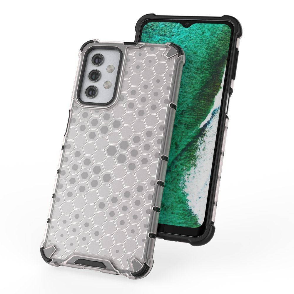 Capa de armadura de favo de mel com pára-choque de TPU para Samsung Galaxy A32 5G verde