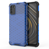 Capa de armadura em caixa de favo de mel com pára-choque de TPU para Xiaomi Poco M3  -  Xiaomi Redmi 9T azul