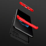 GKK 360 Capa de proteção frontal e traseira capa de corpo inteiro Samsung Galaxy A42 5G preto-vermelho