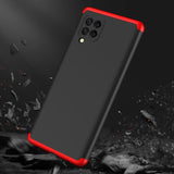 GKK 360 Capa de proteção frontal e traseira capa de corpo inteiro Samsung Galaxy A42 5G preto-vermelho