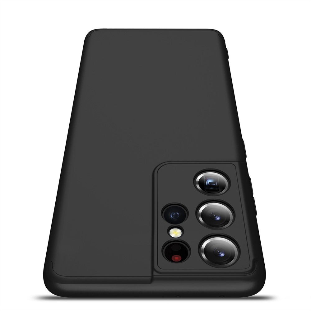 Capa de proteção GKK 360 frontal e traseira capa completa para Samsung Galaxy S21 Ultra 5G preto