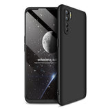 GKK 360 Capa de proteção frontal e traseira capa de corpo inteiro Oppo Reno3  -  A91  -  F15 preto