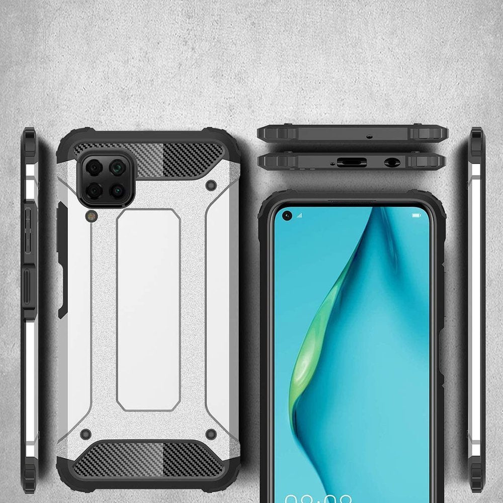 Hybrid Armor Case Capa resistente e resistente para Oppo A73 2020 preto