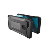 Hybrid Armor Case Capa resistente e resistente para Oppo A12  -  A5s  -  A7 preto