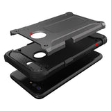 Hybrid Armor Case Capa resistente e resistente para Oppo A12  -  A5s  -  A7 preto