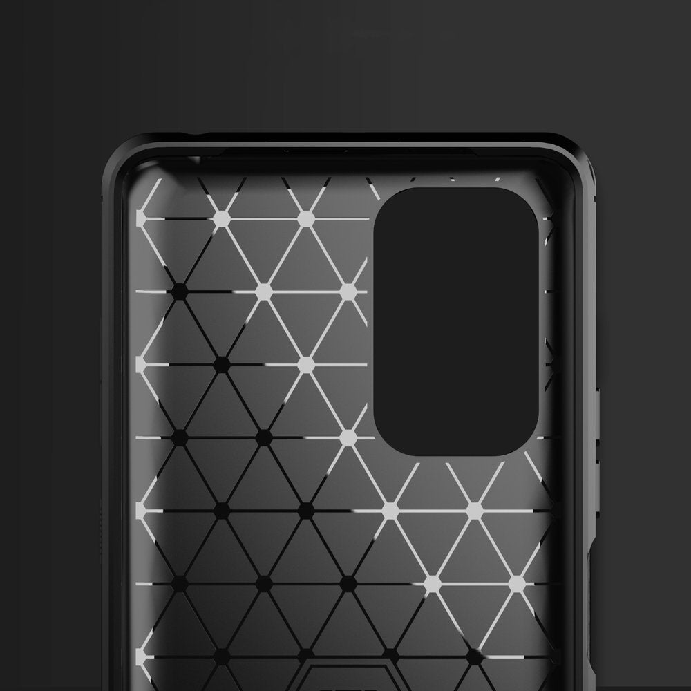 Capa carbono Capa flexível de TPU para Xiaomi Redmi Note 10 Pro preta