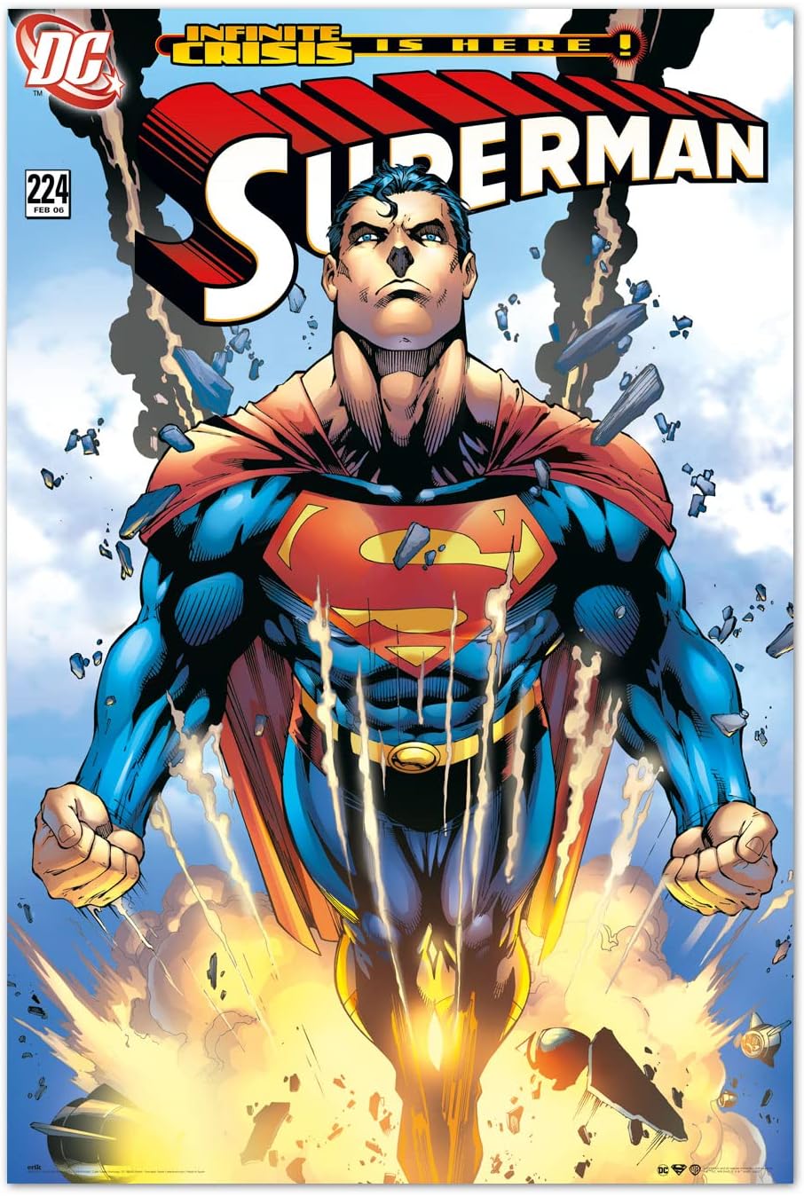 Poster DC Comics Superman Infinite Crisis Is Here 61 x 91,5 cm