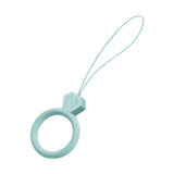 Cordão de silicone para o pingente de anel de diamante do telefone para um dedo de menta