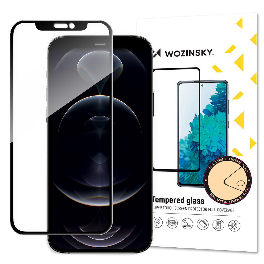 Wozinsky Full Glue Case Friendly Película Vidro Temperado iPhone 14 / 13 Pro / iPhone 13