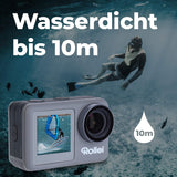 Rollei Action Cam 9s Plus Câmara de Ação 4K à prova d’agua com Acessórios