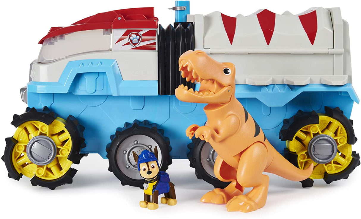 Patrulha Pata Dino Rescue Veículo com Chase e T-Rex