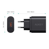 AUKEY Quick Charge 3.0 Carregador de parede 18W