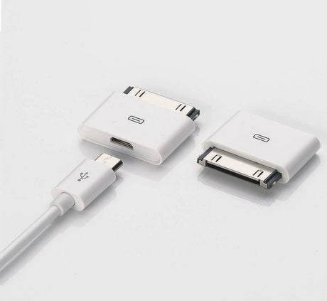 Adaptador 30 pin para Micro USB para iPhone iPad iPod - Multi4you®