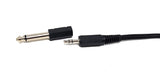 Adaptador Jack 3.5mm Fêmea p/ Jack 6.35mm Macho banhado a ouro - 1 Uni