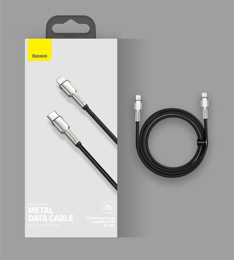 Baseus Metal Data Cable - Cabo USB-C para Lightning 20W (0,25m)