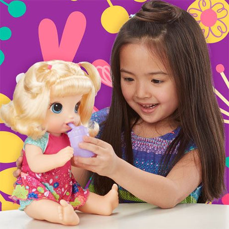 Baby Alive Hora de Fazer Chichi Loira Hasbro - Inglês e Espanhol