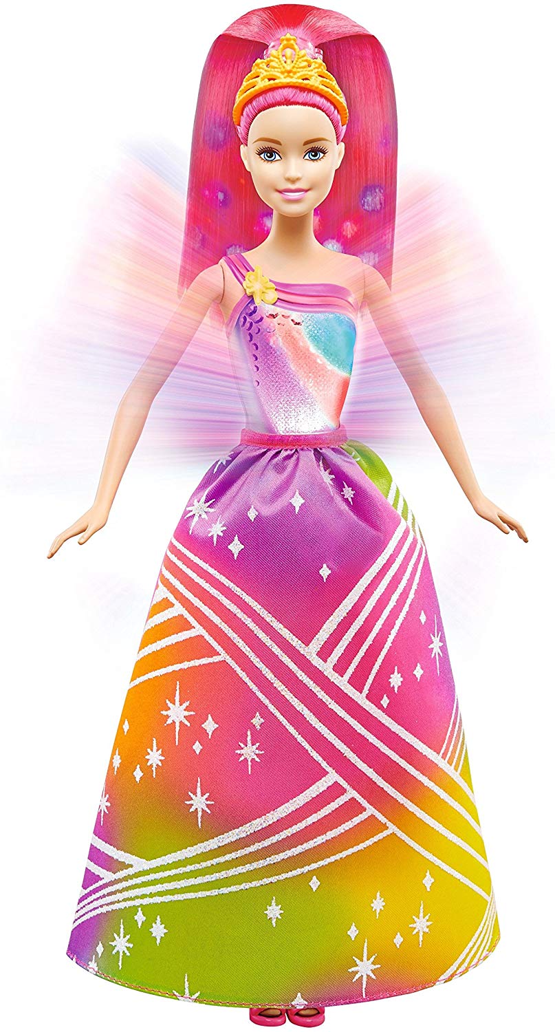 Barbie Dreamtopia Luzes de Arco Iris Light Show Princess Multishop.pt