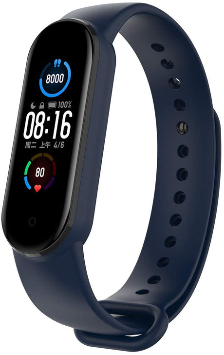 Bracelete para Pulseira Xiaomi Mi Band 5 Azul Marinho