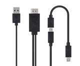 Cabo Adaptador Kit MHL Micro USB 5 pin / 11 pin para HDMI para Smartphones / Tablet (HDTV) - Multi4you®