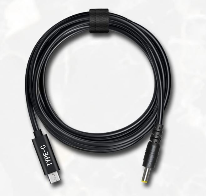 Cabo de Alimentação USB-C para Conector 5.5mm x 2.5mm (1m) – Multi4you®