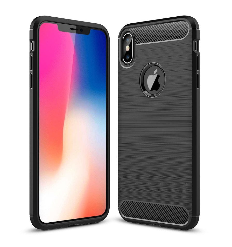 Capa Carbon Gel TPU Carbono Preto para Apple iPhone XS - Multi4you®