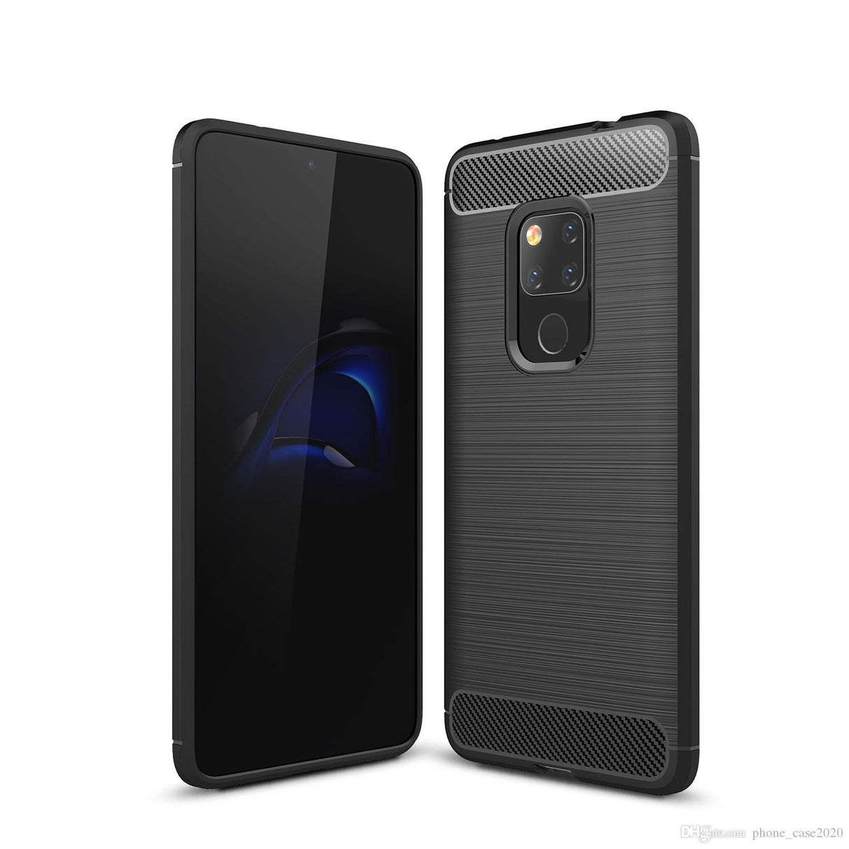 Capa Carbon Gel TPU Carbono Preto para Huawei Mate 20 - Multi4you®