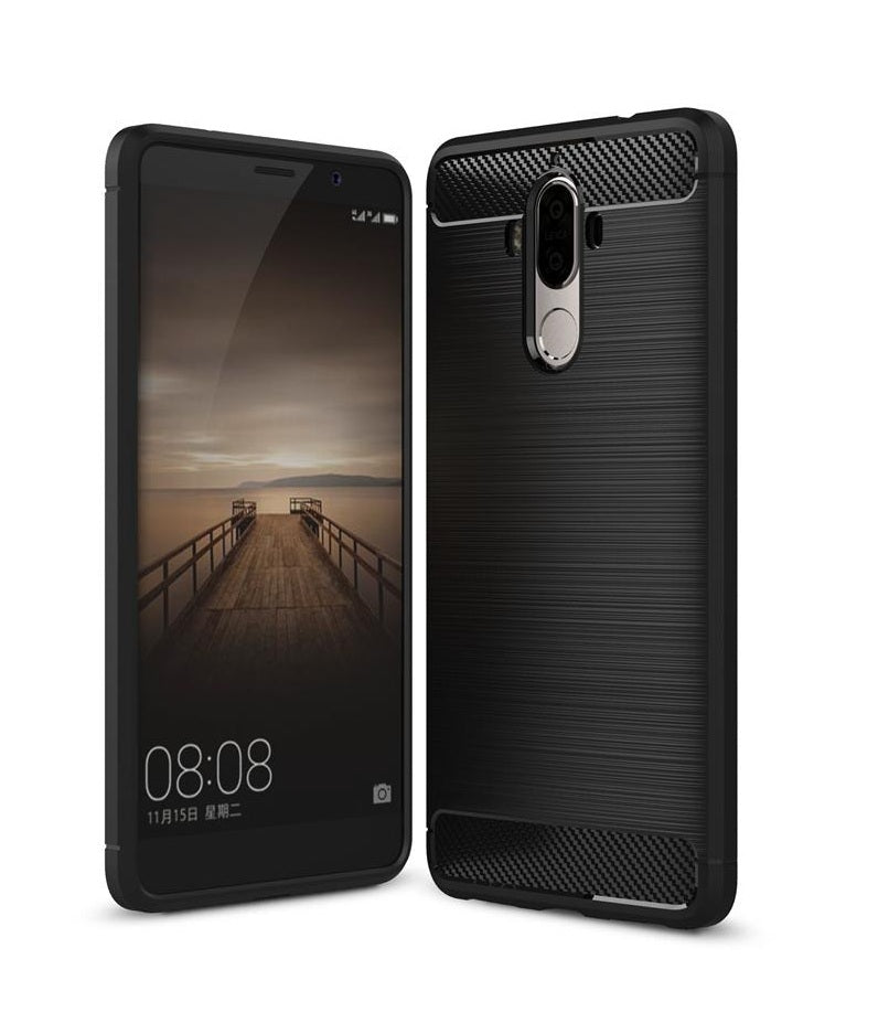 Capa Carbon Gel TPU Carbono Preto para Huawei Mate 9 - Multi4you®