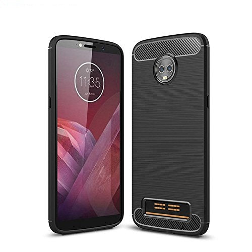 Capa Carbon Gel TPU Carbono Preto para Motorola Moto Z3 / Z3 Play - Multi4you®