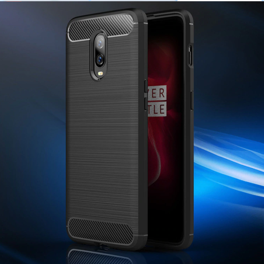 Capa Carbon Gel TPU Carbono Preto para Oneplus 6T - Multi4you®