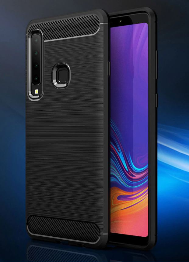 Capa Carbon Gel TPU Carbono Preto para Samsung Galaxy A9 (2018) - Multi4you®