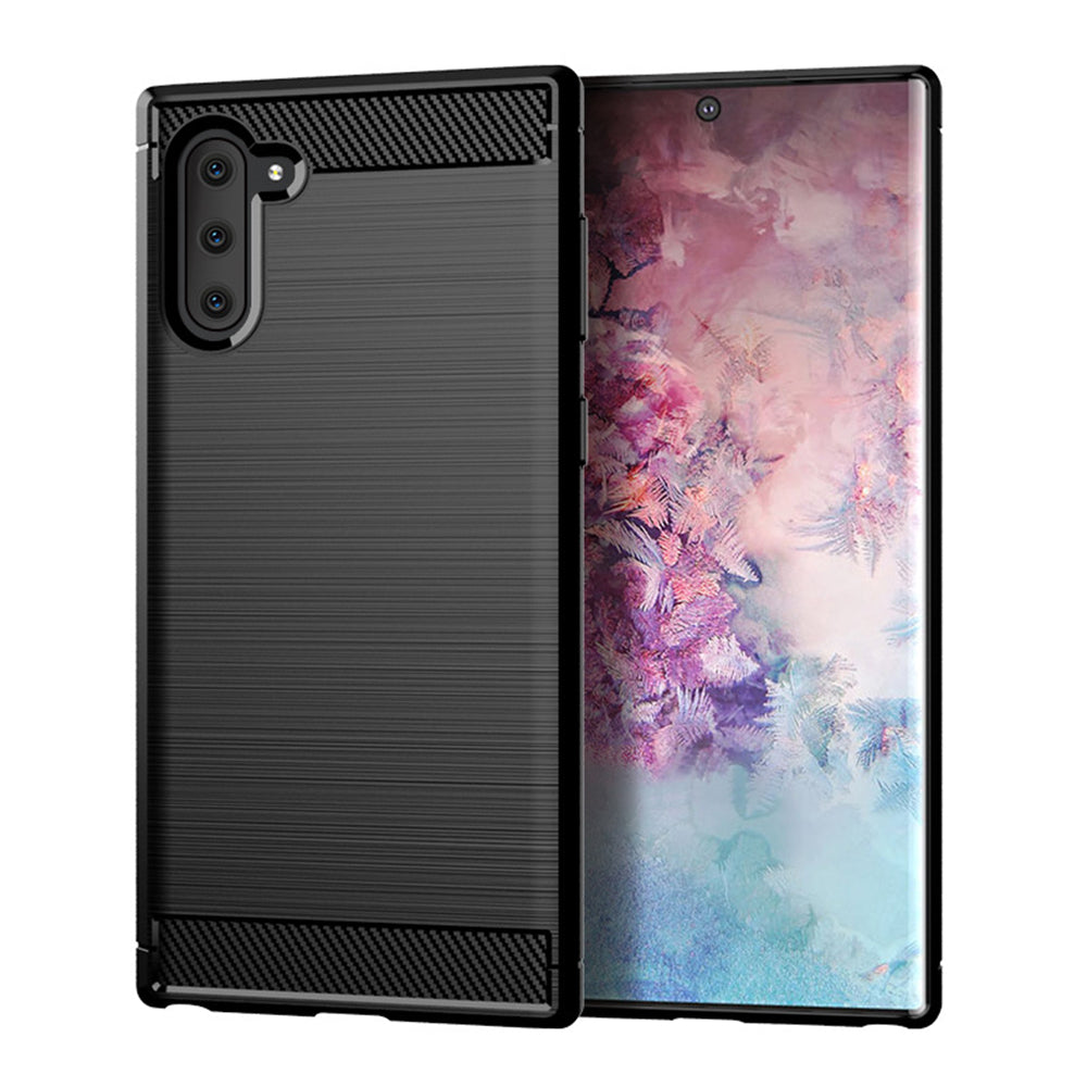 Capa Carbon Gel TPU Carbono Preto para Samsung Galaxy Note10+ - Multi4you®