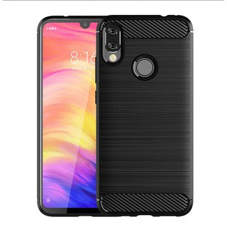 Capa Carbon Gel TPU Carbono Preto para Xiaomi Redmi 7 - Multi4you®