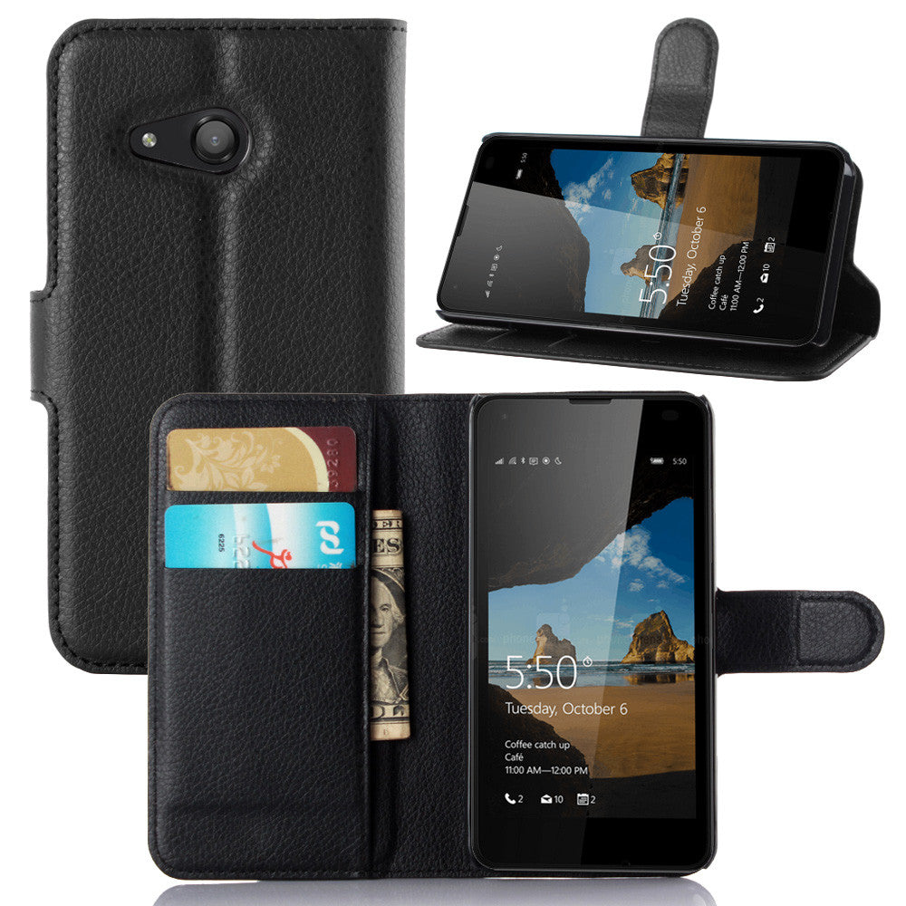 Capa Carteira Tipo Livro Wallet para Microsoft Lumia 550
