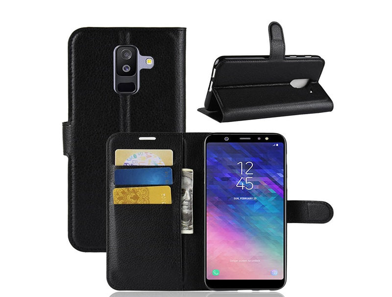 Capa Carteira Tipo Livro Wallet para Samsung Galaxy A6+ (2018) - Multi4you®