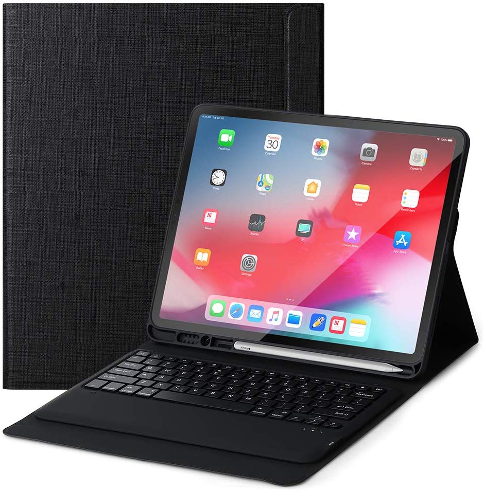 Capa Teclado para iPad Pro 12.9 2018 com Suporte para Apple Pencil