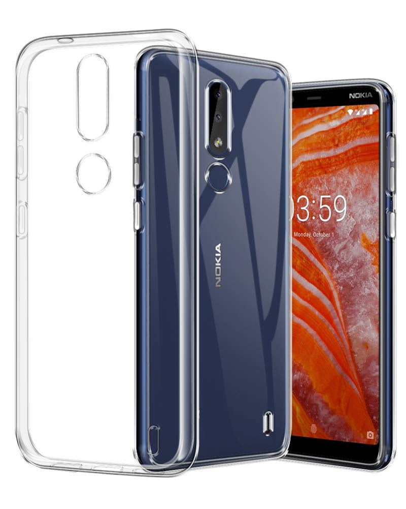 Capa Transparente Gel TPU Silicone para Nokia 3.1 Plus - Multi4you®