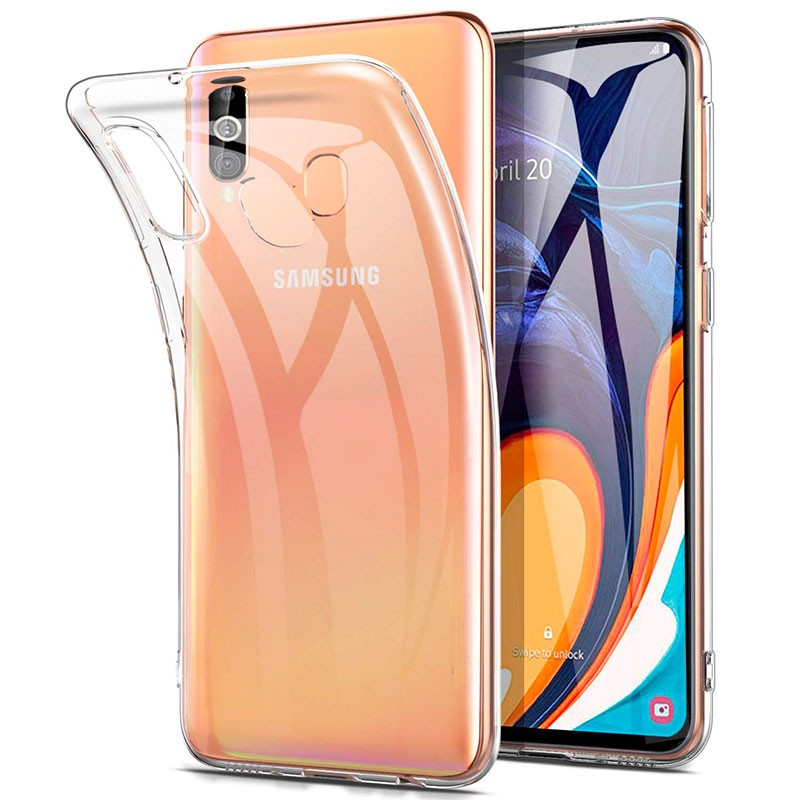 Capa Transparente Gel TPU Silicone para Samsung Galaxy A60 - Multi4you®