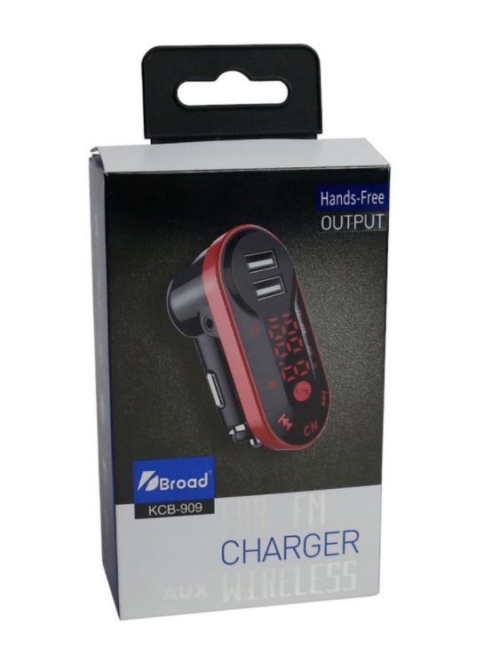 Transmissor veicular FM bluetooth Broad KCB-909