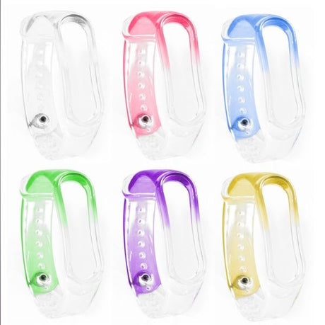 Bracelete para Pulseira Xiaomi Mi Band 5 Rosa Transparente