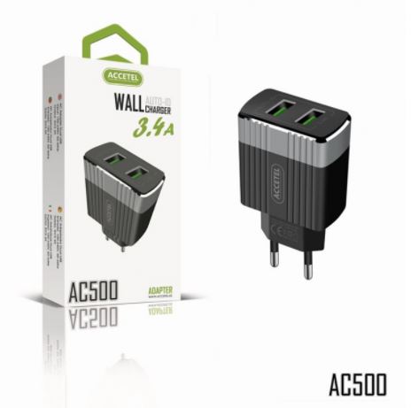 Carregador 2 USB 3.4A - AC500