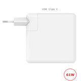 Carregador USB-C 61W para Apple MacBook Tablets e Smartphones - Multi4you®