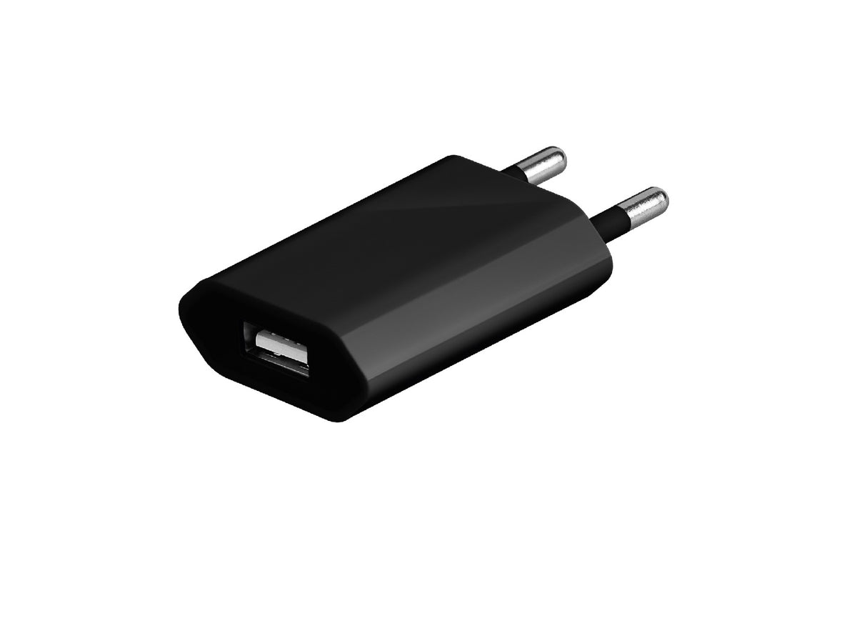 Carregador de Viagem Compatível com iPhone / Samsung / Huawei USB (5V  1A) PRETO - Multi4you®