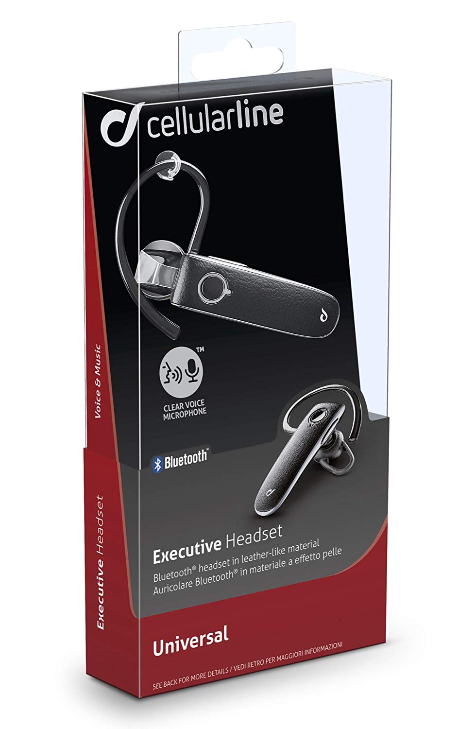 Cellularline Auscultador Executive Bluetooth - Black