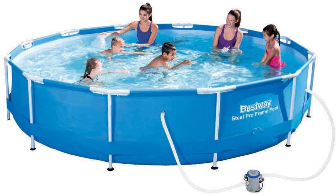 Bestway 56681 - Piscina redonda de aço azul ã 366 x 76 cm