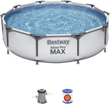 Bestway 56408 - Piscina destacável aço tubular Pro Max com cartucho de cartucho 1.249 L - H - H