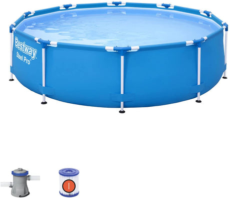 Bestway 56679 - Piscina externa de aço Pro 305 x 76 cm Bomba de filtragem incluída