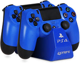 Estação de Carregamento PS4 4GAMERS Twin Play n' Charge Azul