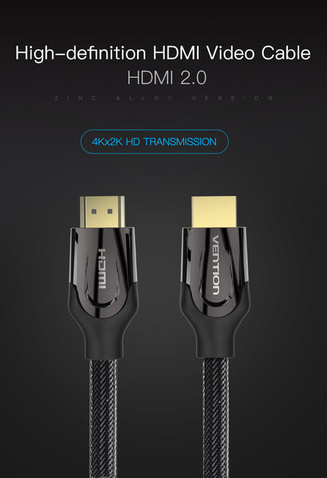 Cabo Vention HDMI Macho 2.0 Revestido em Cotton (1m)