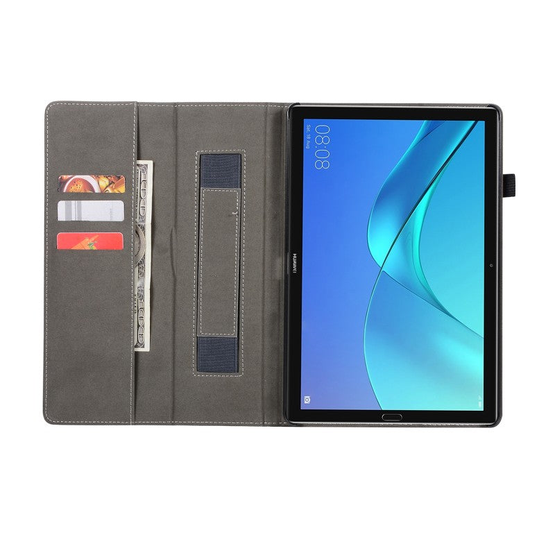 Capa Couro com Slot para Cartões e Alça de mão para Huawei Mediapad M5 10 - Multi4you®