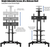 Invision Suporte de TV portátil com rodas para TV 32" - 70"